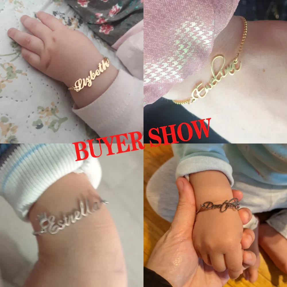 Lemegeton Custom Name Bracelet For Women Personalized Bracelet