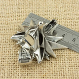 53*43mm Stainless Steel the Wizard wolf head pendant