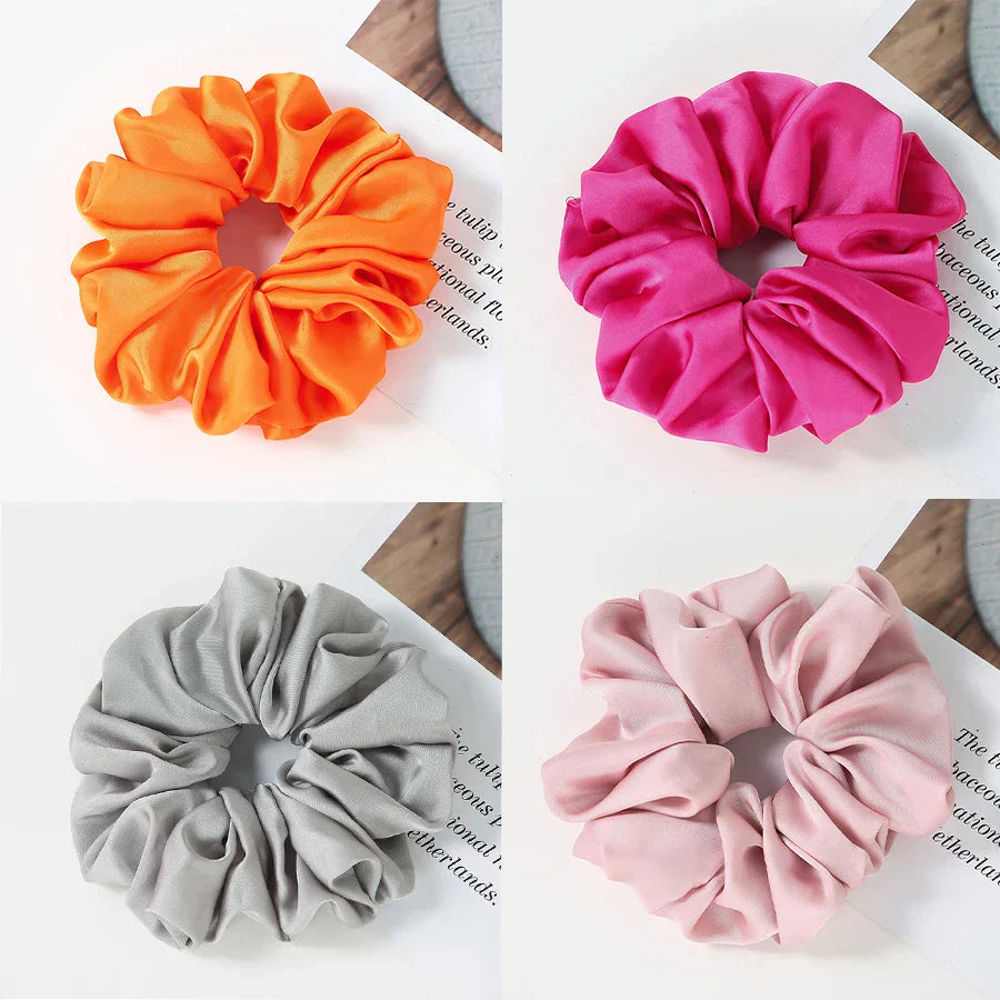 4Pcs/3Pcs Oversized Scrunchie Big Rubber Hair Tie Set