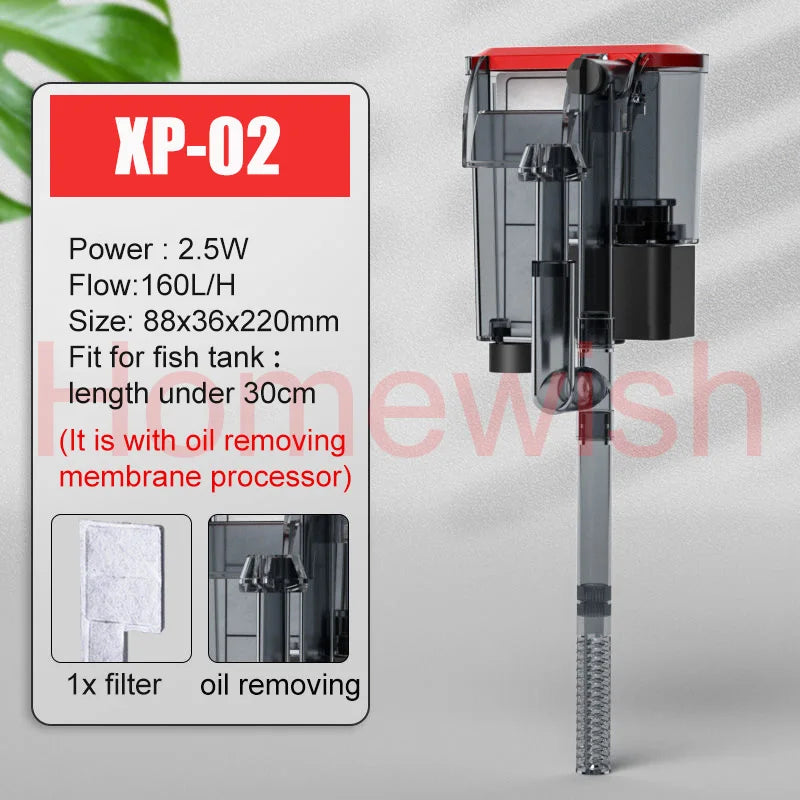 220V Upgrade Aquarium External Waterfall Filter Cleaner Silent