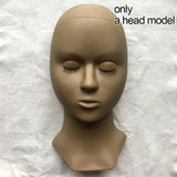 Mannequin Head for Eyelashes Handmade Practice Silicone Lash