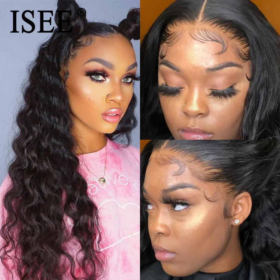 ISEE HAIR Brazilian Loose Deep Bundles With Closure