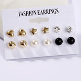 LATS Women's Earrings Set Tassel Pearl Earrings for