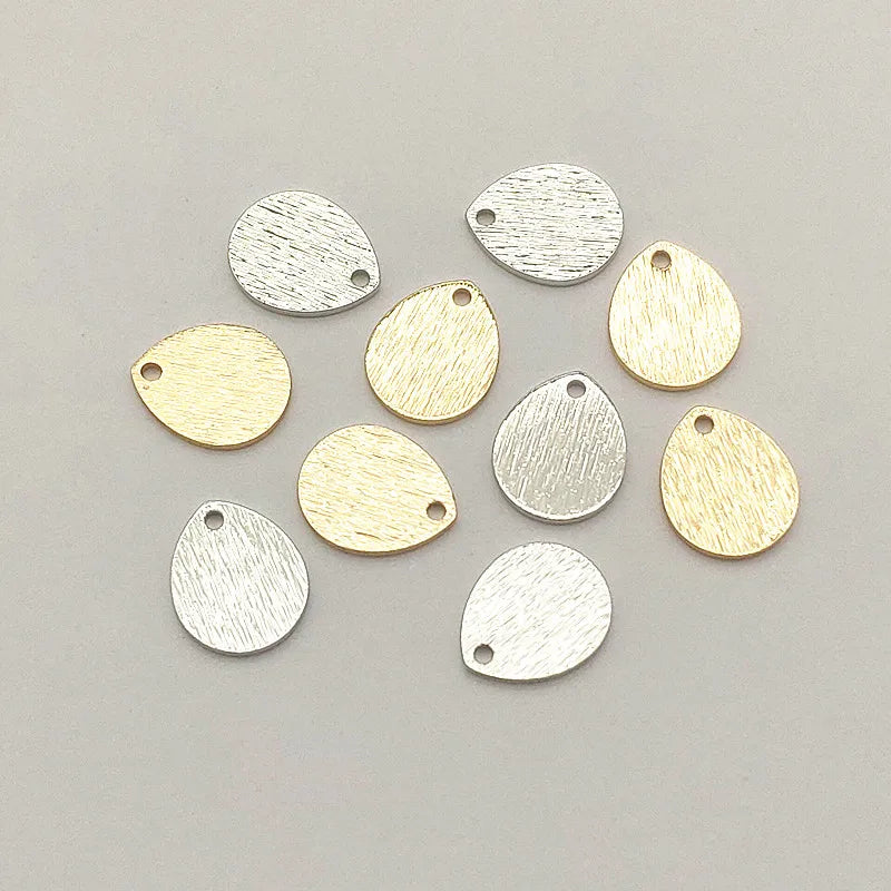 12x10mm 100pcs Brass Pendants Drop Charm