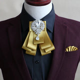 Handmade British Style New Diamond Bow Ties for