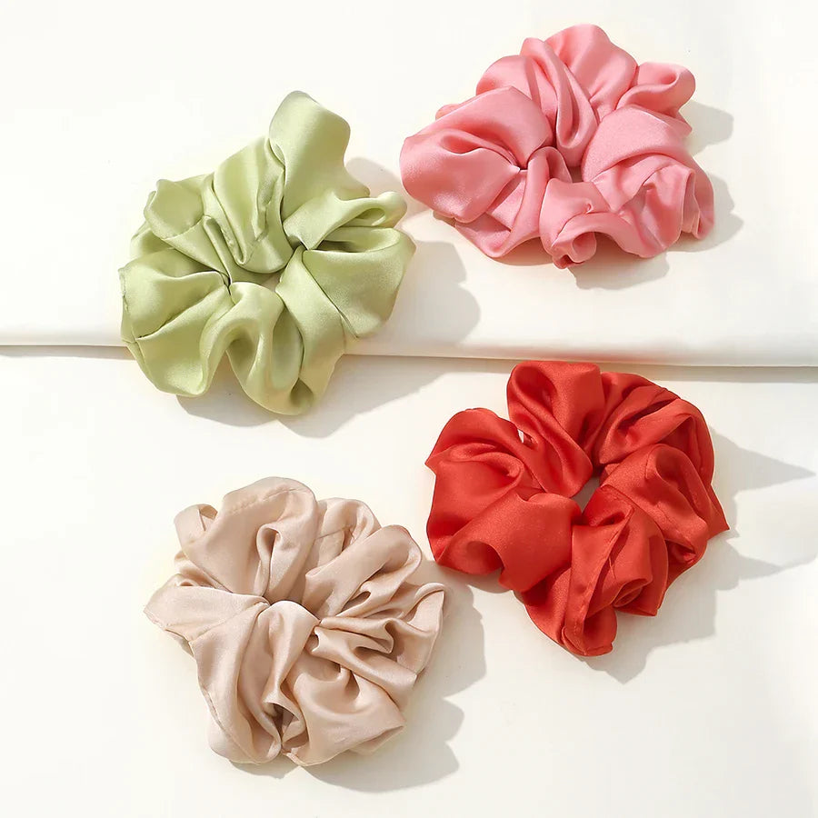 4Pcs/3Pcs Oversized Scrunchie Big Rubber Hair Tie Set