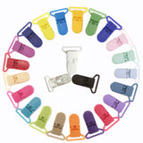 48Pcs Eco-friendly Plastic Baby Pacifier Clips Holder Mix