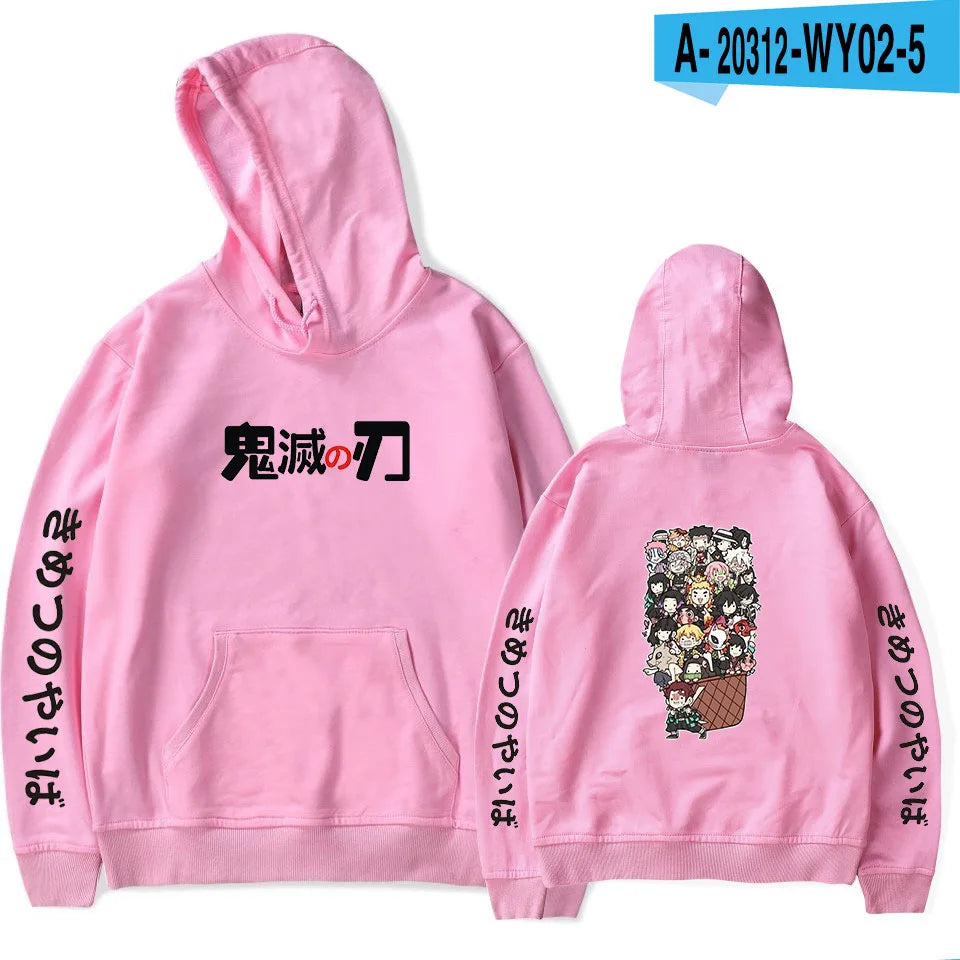 Anime Hoodie Demon Slayer Oversized Hoodies Sweatshirts Men/Womens