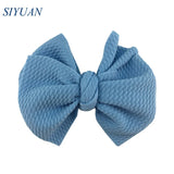 20pcs/lot High Quality 4.5'' Solid Seersucker Waffle Bow