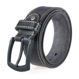 MEDYLA Genuine Leather Men Belt High Quality Luxury