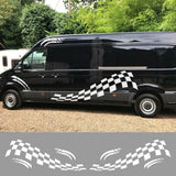 6PCS Racing Stripe Decals for RV, Van, & Camper