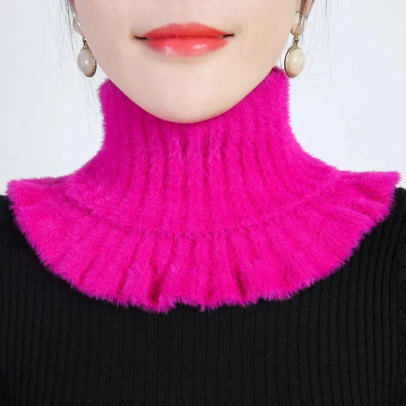 Thickened Imitation Mink Cashmere Bib Women's FallWinter Warm