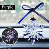 Car Styling Snowflake Crystal Pendant Car Ornament Modern
