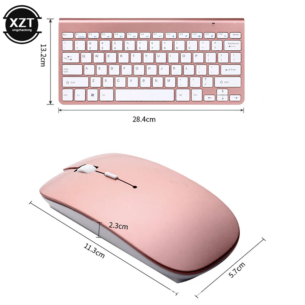 2.4G Wireless Keyboard and Mouse Mini Multimedia Keyboard