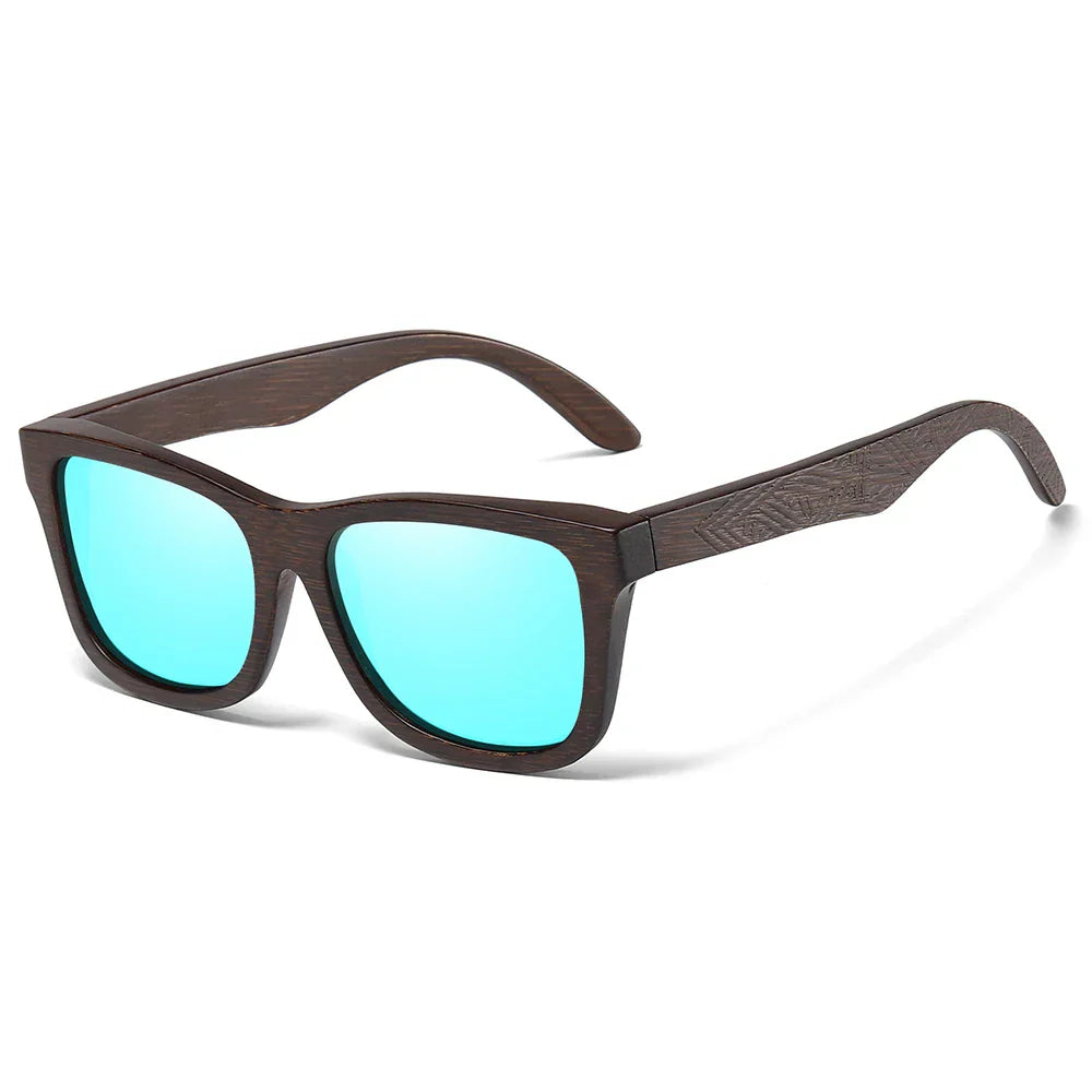 GM Natural Bamboo Wooden Sunglasses Handmade Polarized Glasses