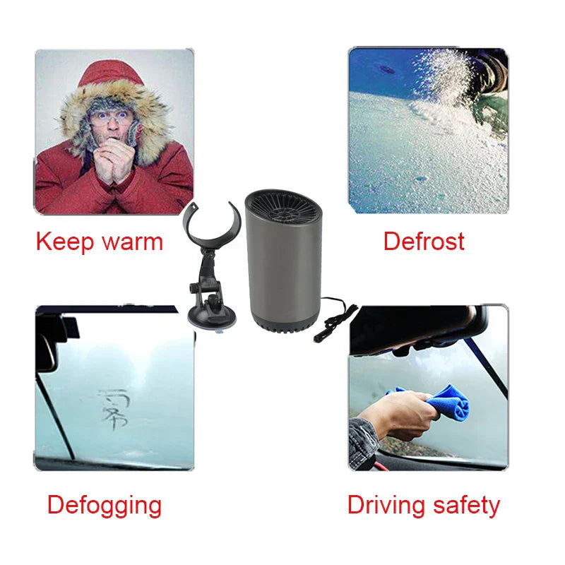 12V Car Heater Vehicle Heating Cooling Fan Portable