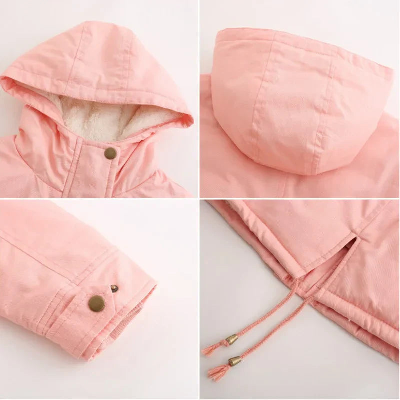 Quanss Plus Size Winter Jacket Women 2021 Fashion