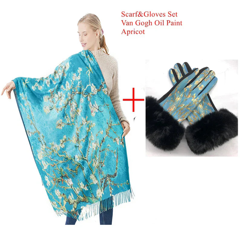 New Cashmere Scarf Women Digital Printing Pashmina Shawl