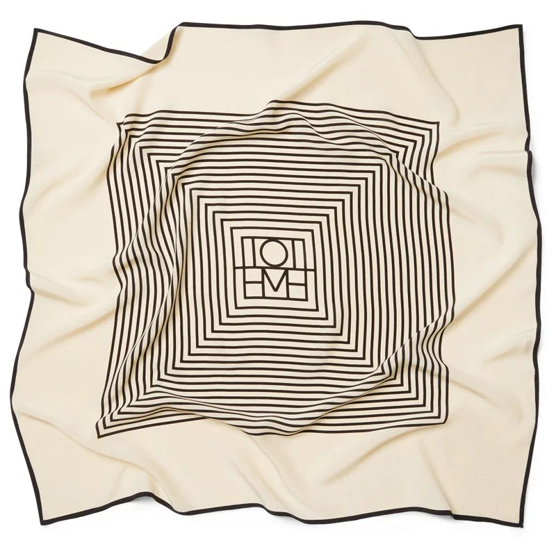 OMEA 100 Real Silk Square Scarf 90x90cm Handkerchief