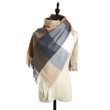 2023 Luxury Brand cashmere women plaid scarf winter