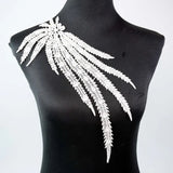 1 Pc Black Flower Neckline Collar Lace Applique