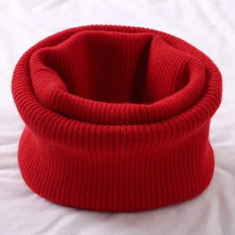 Korean Solid Color Cashmere Collar Pullove Warm Scarf