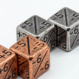 2 Pcs Metal D6 Dice Counters 15MM include