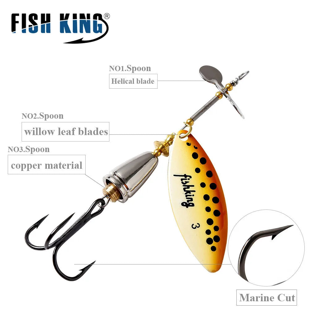 FISH KING 15g Spinner Artificial Bait Fishing Lure