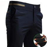 Stretch Suit Trousers for Men Office Pants Non-Ironing