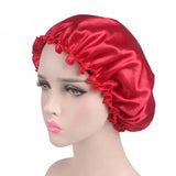 New Women Satin Night Sleep Cap Hair Bonnet
