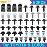 50pcs Car Engine Under Body Cover Clips For