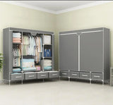 Non-Woven Fabrics Wardrobe Coffee Fabric Closet Portable Folding