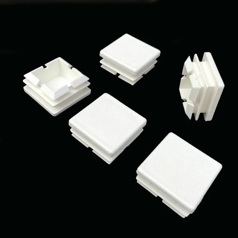 16Pcs Square pipe insert plug plastic tube Blanking