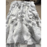 50x100cm Natural Rabbit Fur Patchwork Skin Crafts Sewing