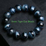 5A Royal Blue Tiger Eye Tiger Eye Beads