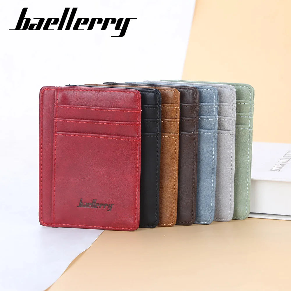 2022 Mini Men's Card Wallet – Customized PU Leather Holder