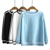 Womens Sweaters Plus Size Fashion Autumn Jumper Striped