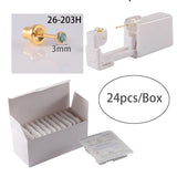 24pcs/Box NO PAIN Piercer Tool Machine Kit Stud