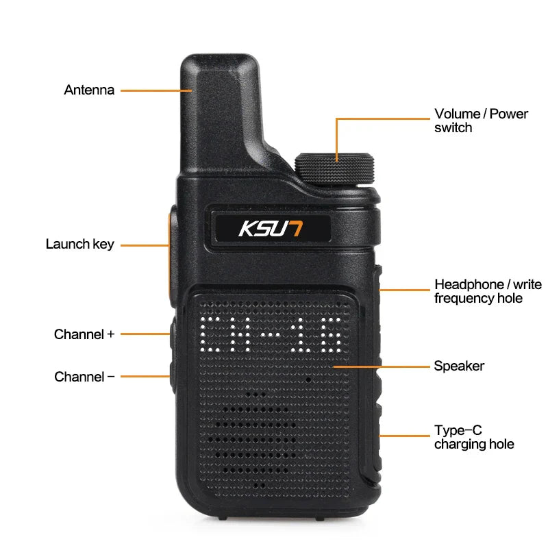 Walkie Talkie Portable Mini Communication Radio Profesional PMR