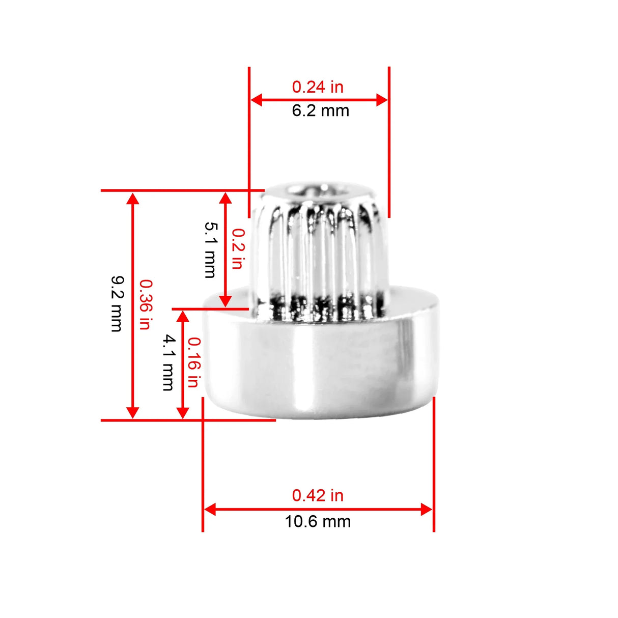 100pcs Universal Wheel Nuts – Silver, Black, Gold, Dust-Proof Rivets