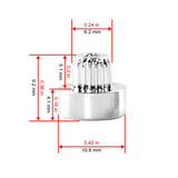 100pcs Universal Wheel Nuts – Silver, Black, Gold, Dust-Proof Rivets