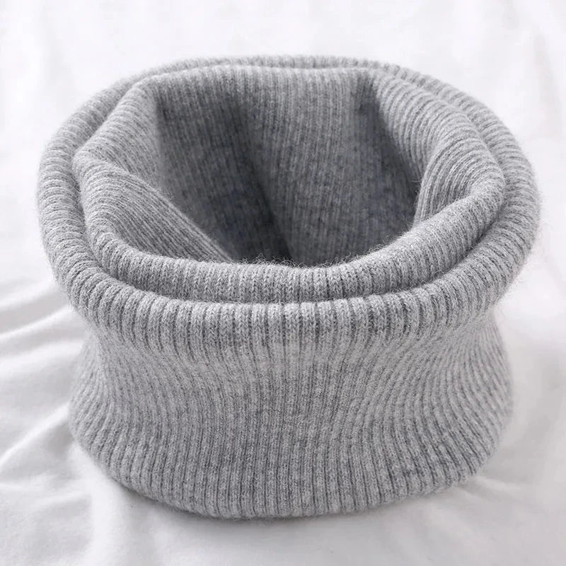 Korean Solid Color Cashmere Collar Pullove Warm Scarf