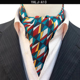 Men Vintage Polka Dot Wedding Formal Cravat Ascot