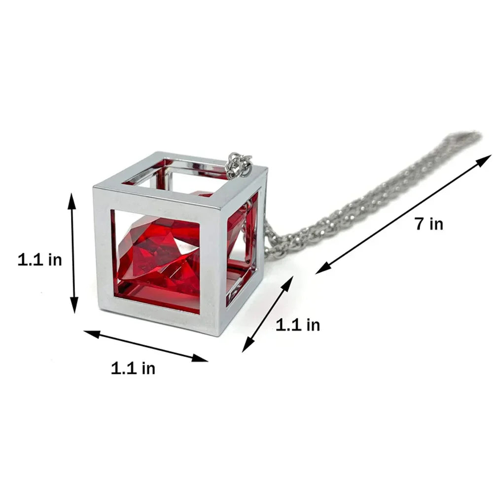 DSYCAR 1Pcs Car Pendant Crystals Cube Car Charms