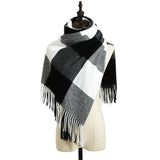 2023 Luxury Brand cashmere women plaid scarf winter