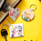 122430Pcs Sublimation Blank Keychains Thermal Transfer Key Chain