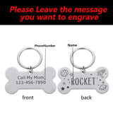 Custom Dog ID Tag Personalized Pet Name Address
