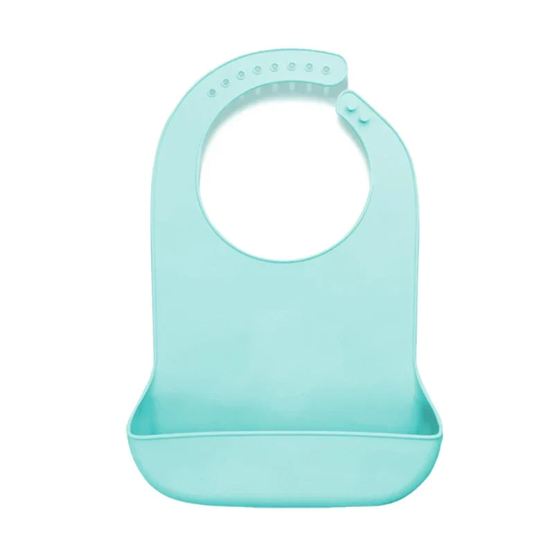 1 Pc Waterproof Adult Mealtime Anti-oil Silicone Bib