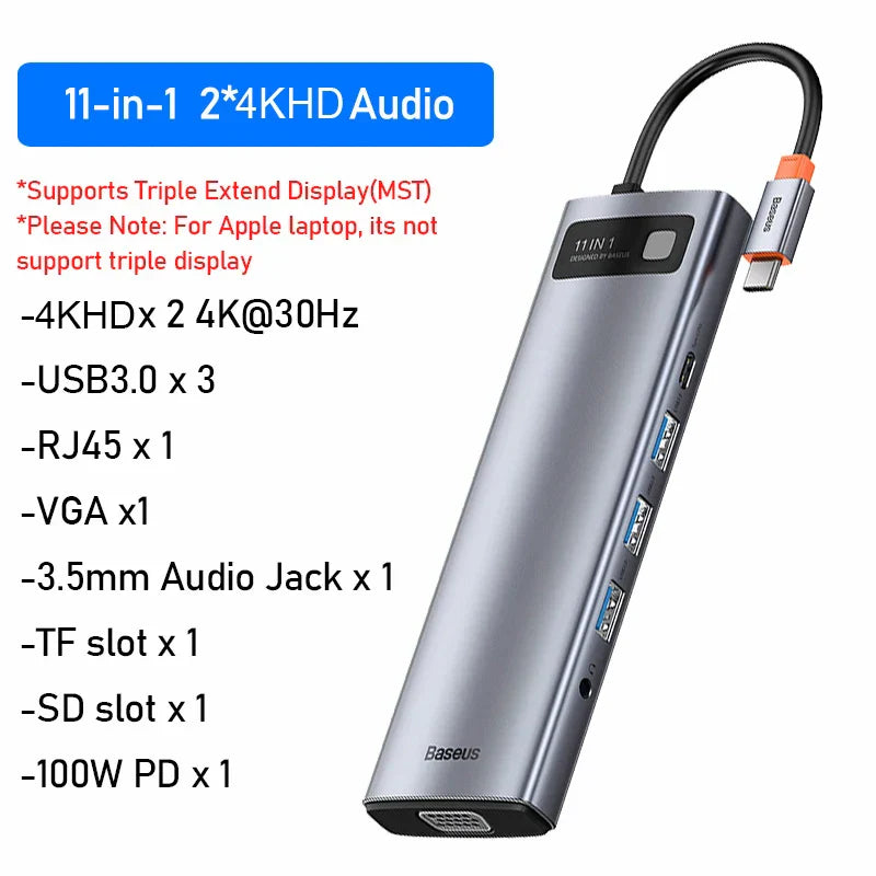 Baseus USB C HUB USB 3.0 3 0