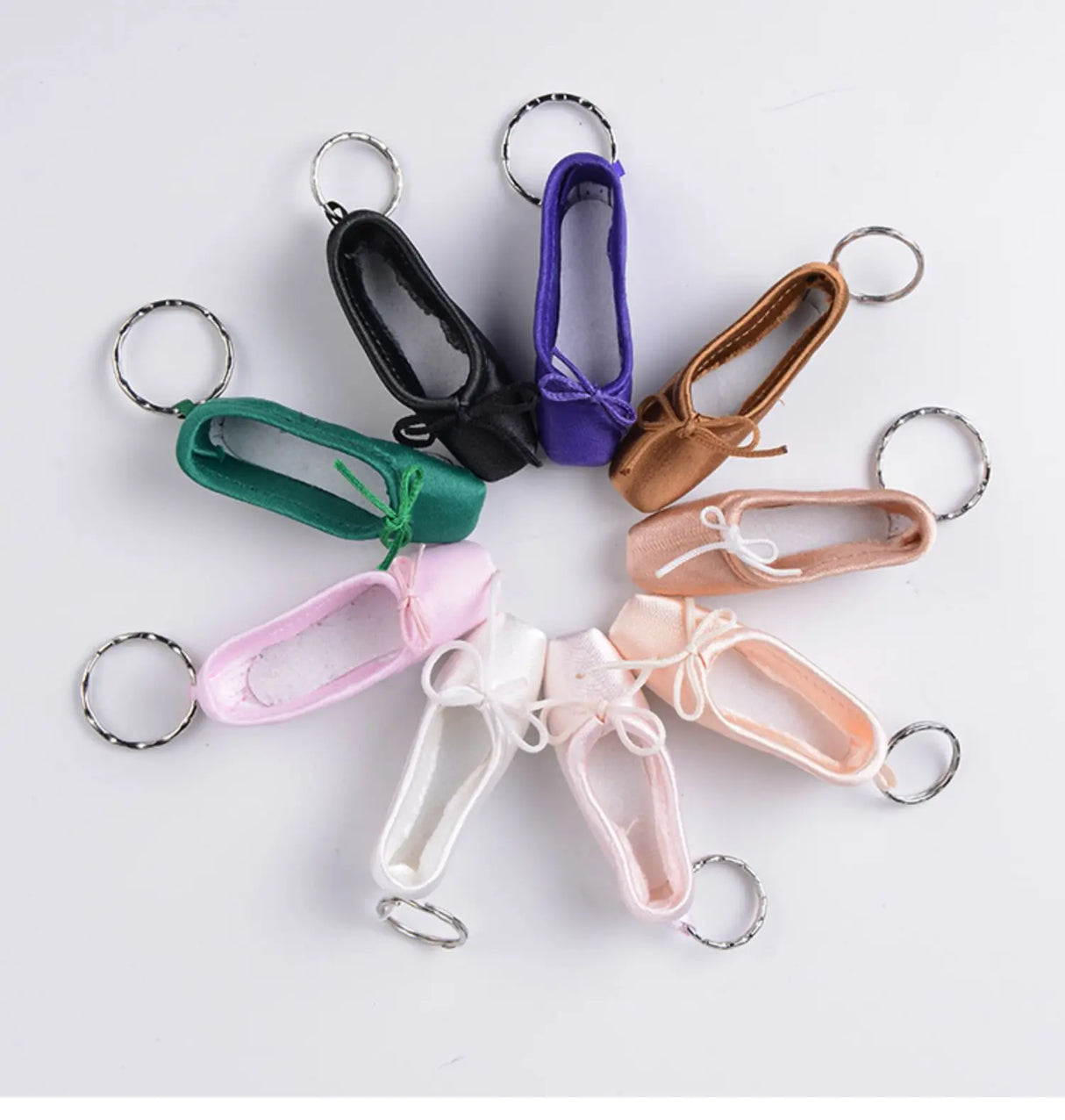 Handmade Mini Ballet Shoe Ballet Keychain Gift Satin